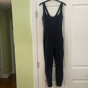 Spiritual Gangster Sleek Black Jumpsuit M